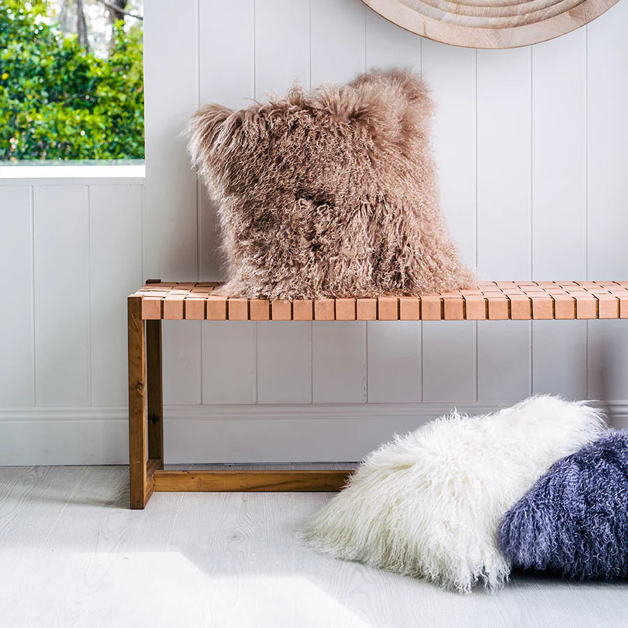 Mongolian Sheepskin Cushions