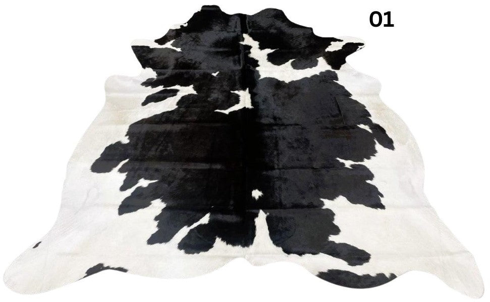 Cowhide Rug - Black White (Large)