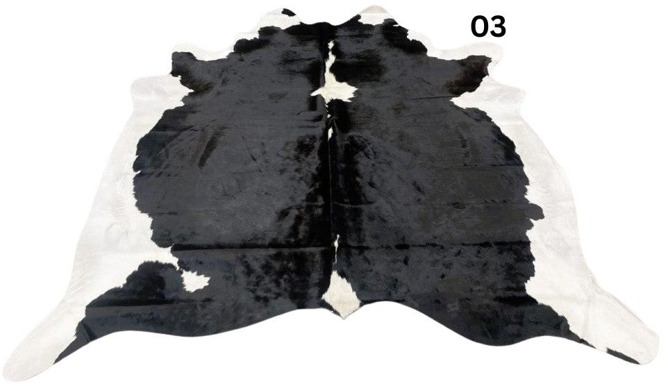 Cowhide Rug - Black White (Large)