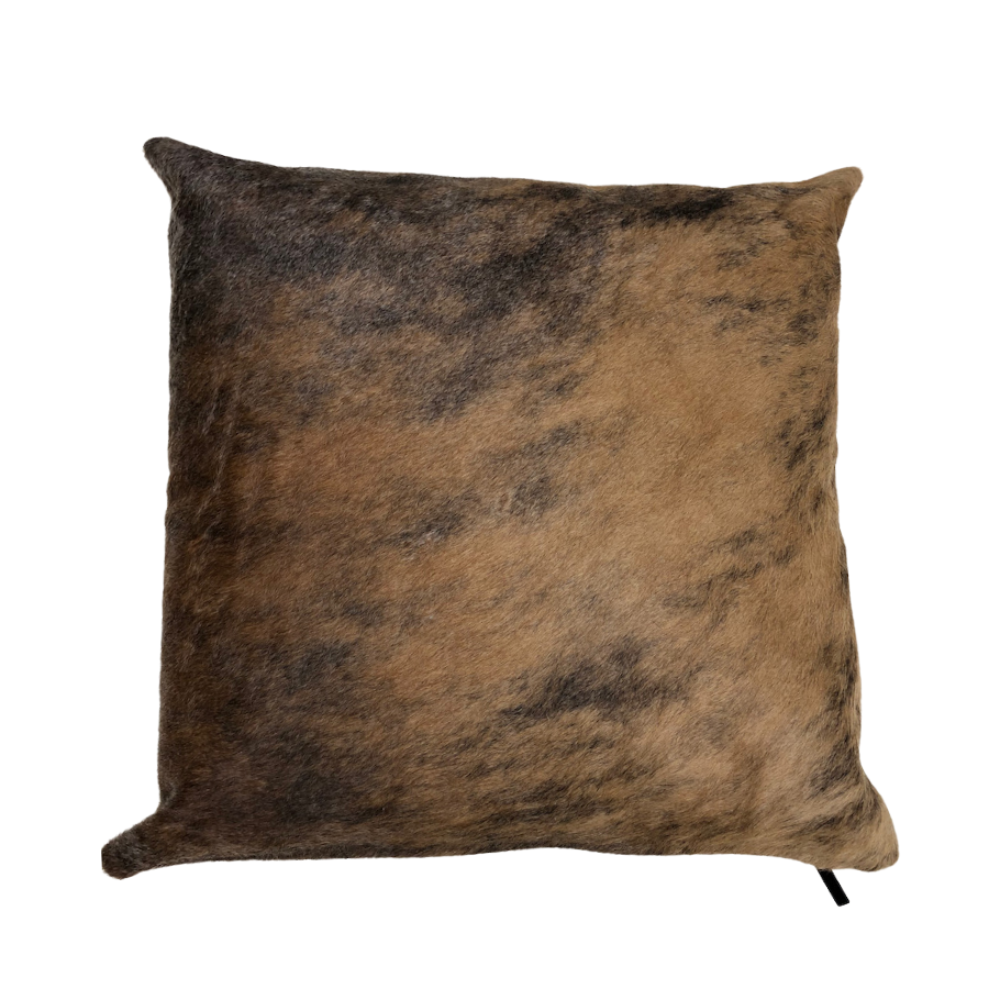 Cowhide Cushion - Exotic Brindle