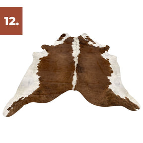 Cowhide Rug - White Belly White Spine (Large)