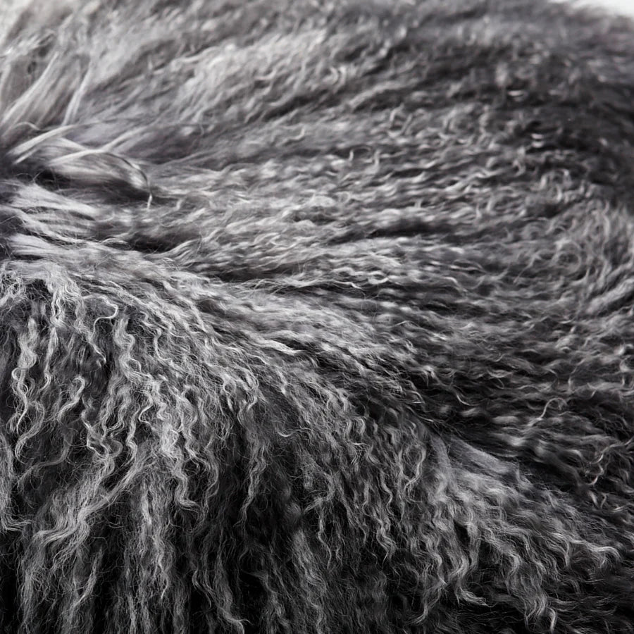 <p>Grey Mongolian Sheepskin Fleece</p>