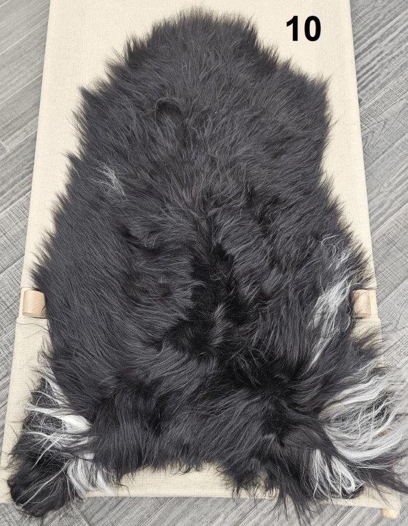Icelandic Sheepskin Rug - Dark Brown/Black