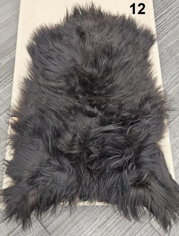 Icelandic Sheepskin Rug - Dark Brown/Black
