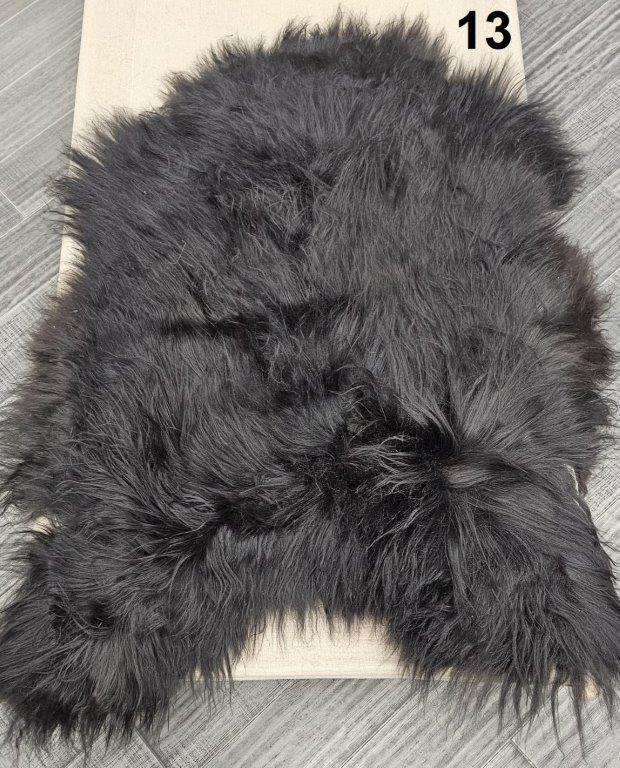 Icelandic Sheepskin Rug - Dark Brown/Black