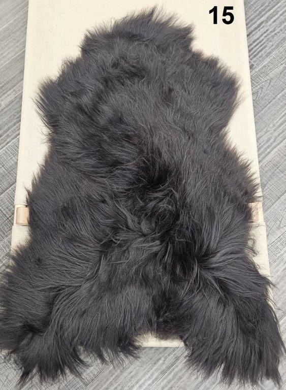 Icelandic Sheepskin Rug - Dark Brown/Black