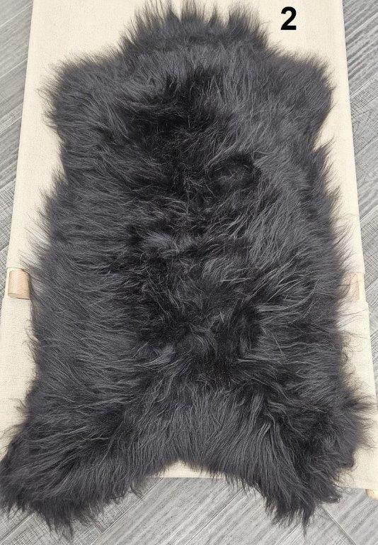 Icelandic Sheepskin Rug - Dark Brown/Black