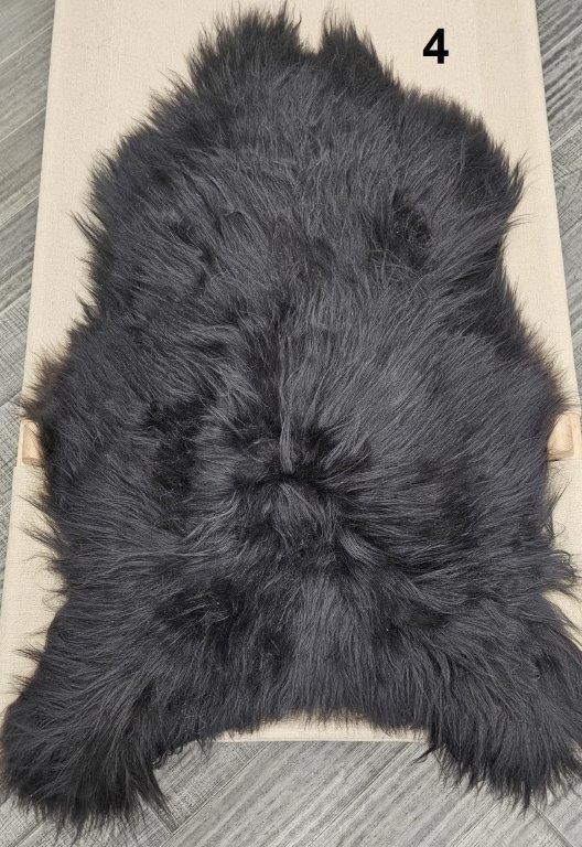 Icelandic Sheepskin Rug - Dark Brown/Black