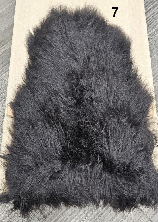 Icelandic Sheepskin Rug - Dark Brown/Black