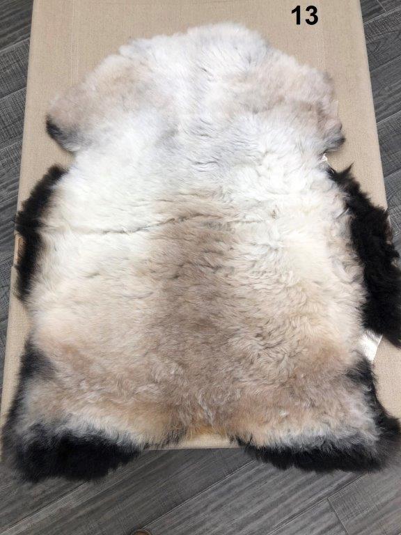 Icelandic Shorn Sheepskin Rug - Dark Edges