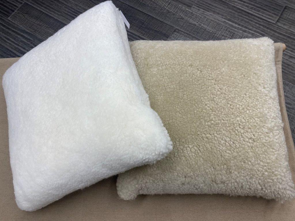Shearling Square Cushion - Bone 50cm