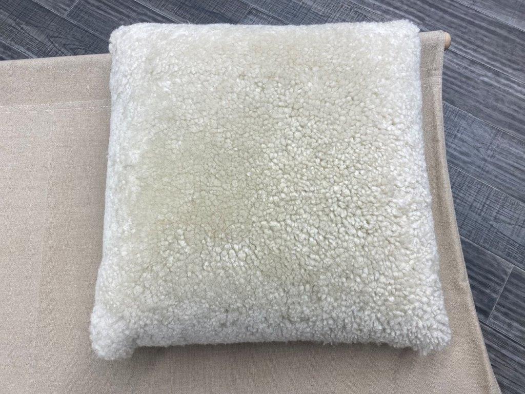 Shearling Square Cushion - Bone 50cm