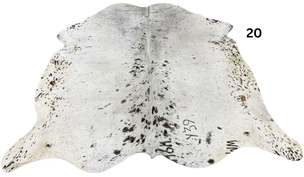 Salt Pepper Light Cowhide Rugs - SALE