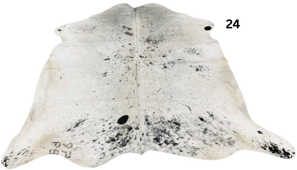 Salt Pepper Light Cowhide Rugs - SALE