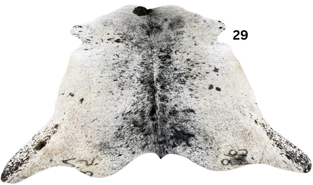 Salt Pepper Light Cowhide Rugs - SALE