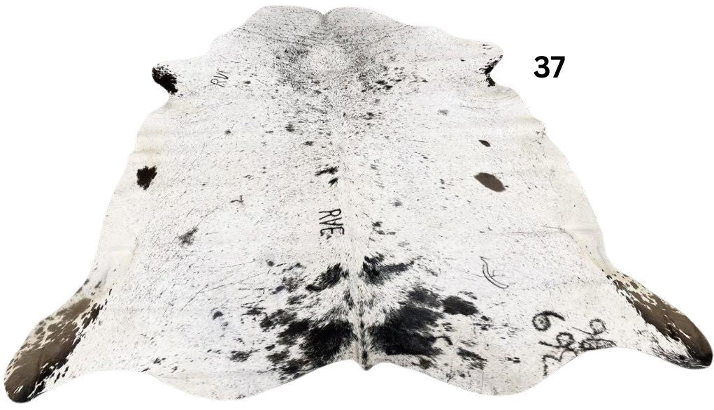 Salt Pepper Light Cowhide Rugs - SALE