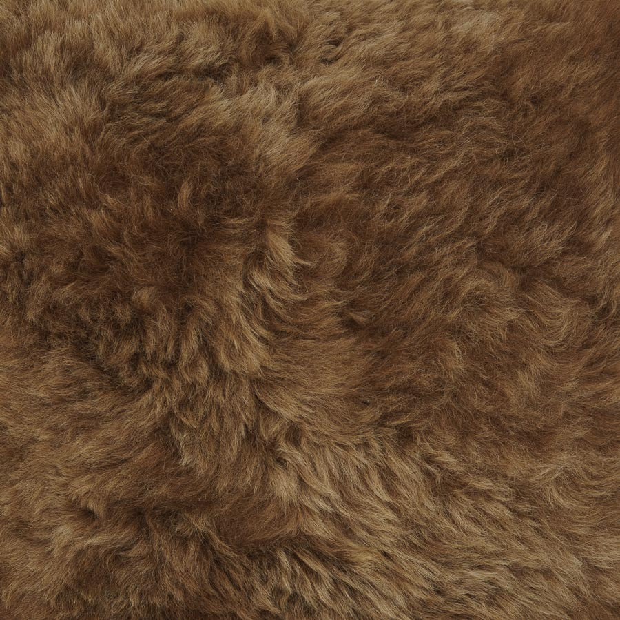 Icelandic Shorn Sheepskin Rug - Copper Caramel