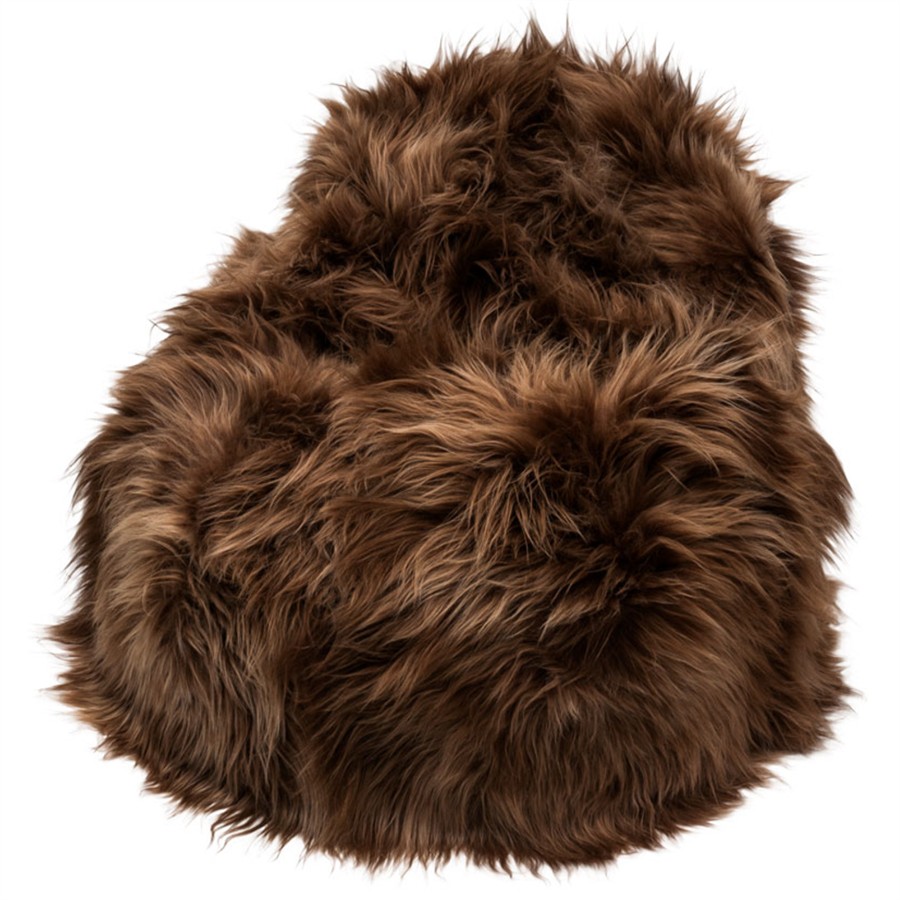 Icelandic Sheepskin Bean Bag - Copper