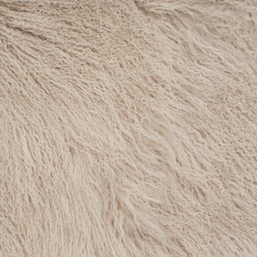 Mongolian Sheepskin Cushion - Fawn 40cm