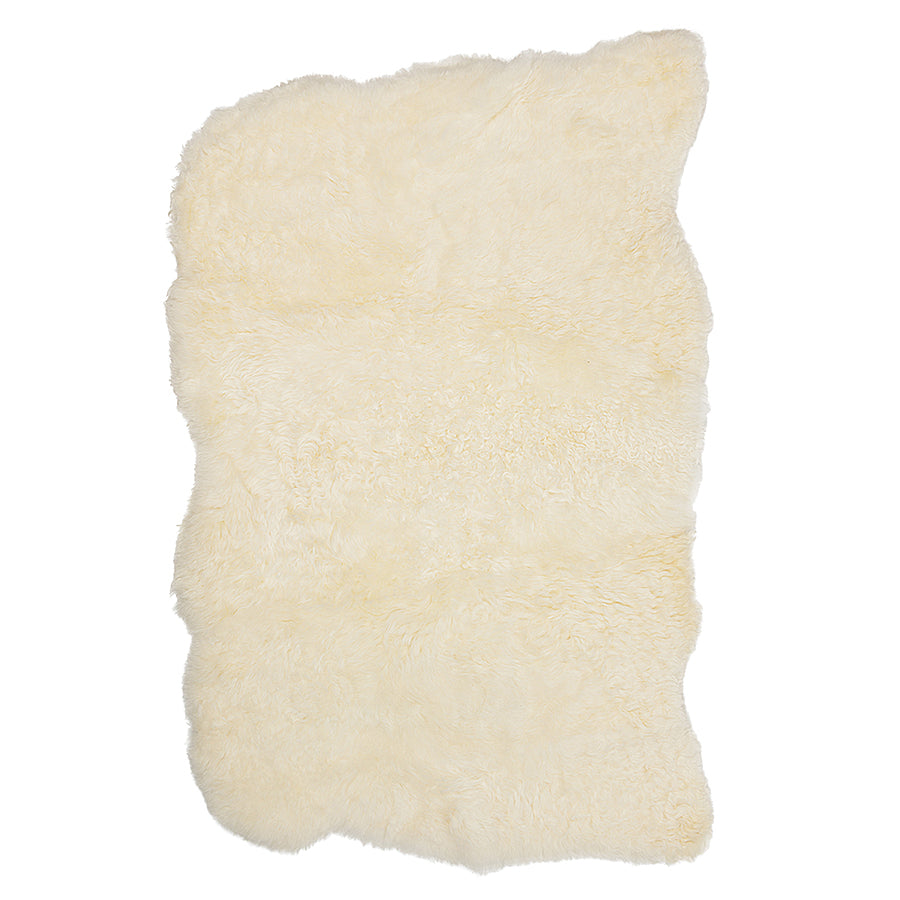 Icelandic Shorn Sheepskin Floor Rug - White