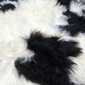 Icelandic Sheepskin Area Rug - Natural Black Spot