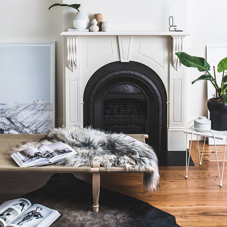 Icelandic Sheepskin Rug - Natural Grey