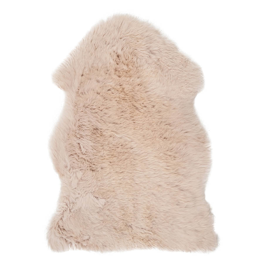 Genuine New Zealand Sheepskin Throw Rug - Bone