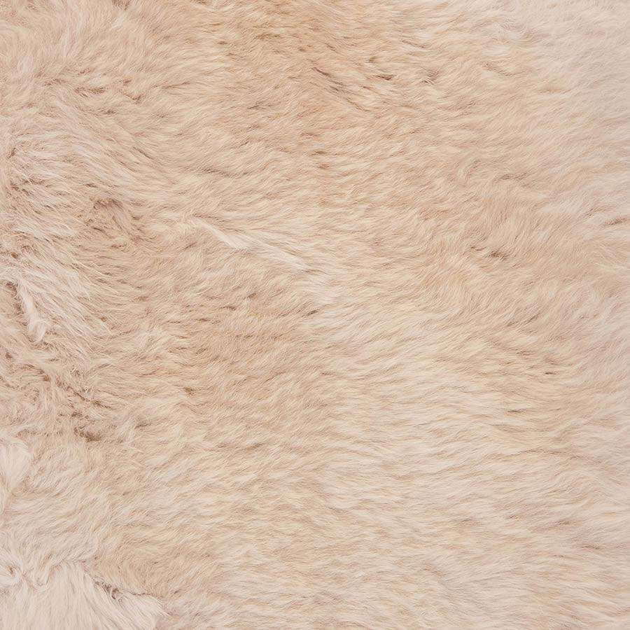 New Zealand sheepskin fleece in bone colour tone