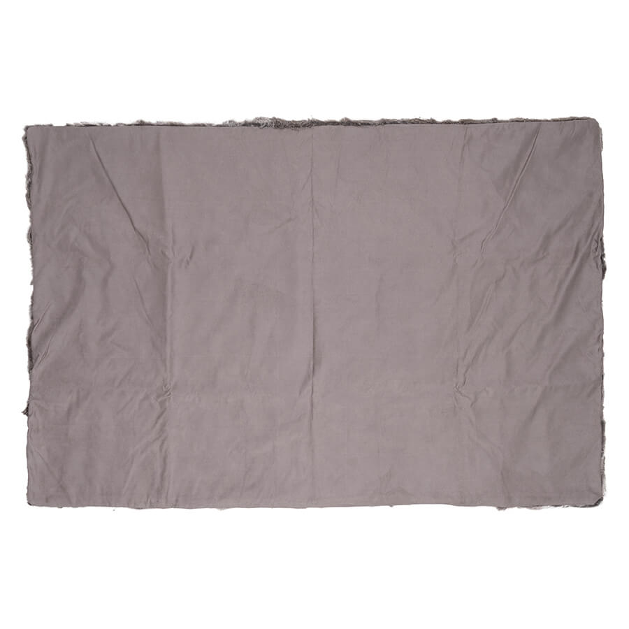 Rabbit Hide Blanket - Grey