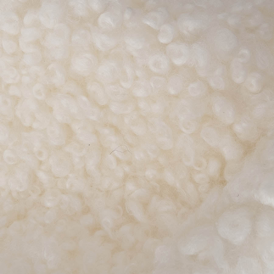 Oversized Luxe Shearling Lumbar Cushion - Natural White