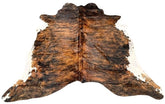 Cowhide Rug – White Belly with White Spine | Natural Hair‑On Hide (Small)