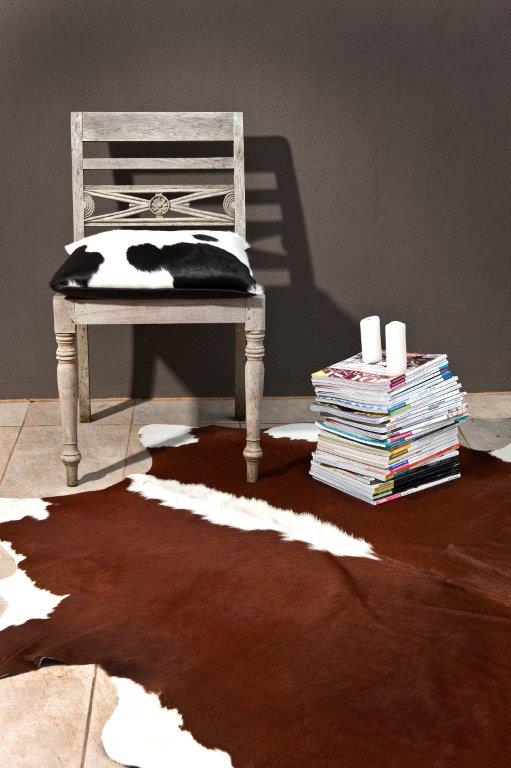 Cowhide Rug - Brown White REG