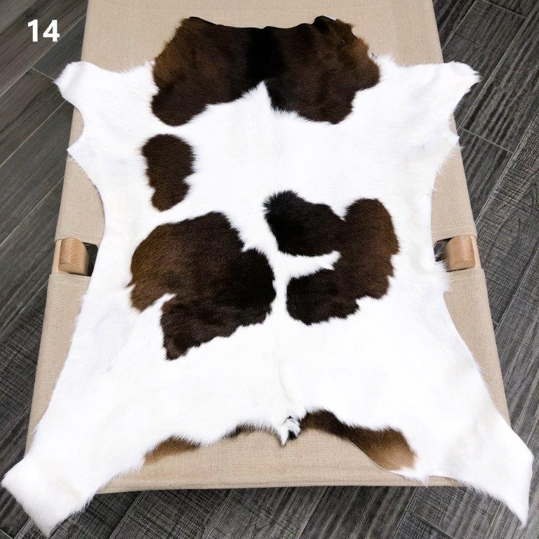 Calf Hide Rug - Brown White