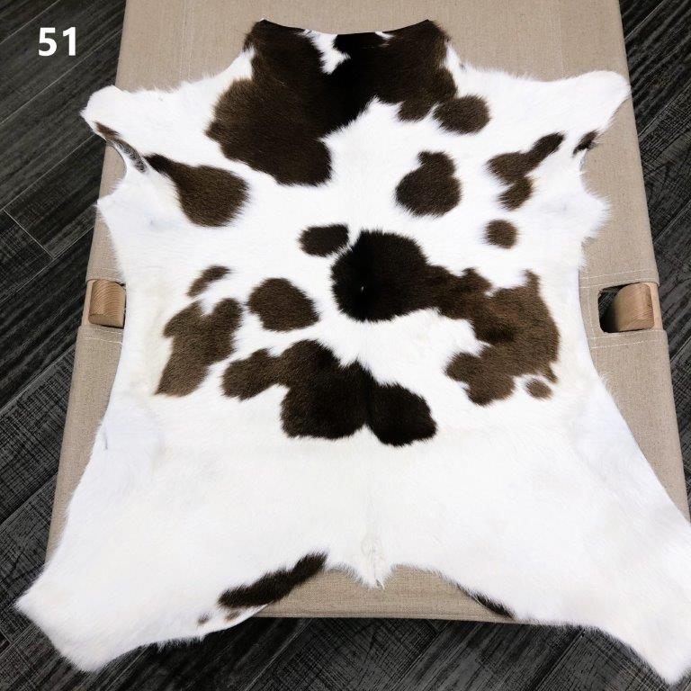 Calf Hide Rug - Brown White