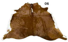 Brown & White Cowhide Rug – Regular | Genuine Hereford Hide