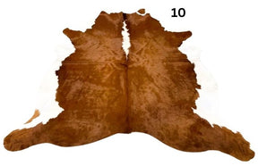Natural Brown & White Cowhide Rug – Small