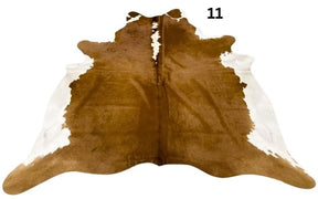 Brown & White Cowhide Rug – Regular | Genuine Hereford Hide