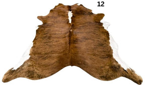 White Belly & White Spine Cowhide Rug – Regular | Genuine Natural Hide