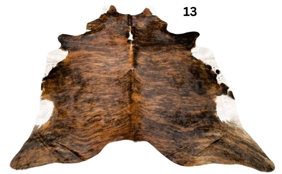 White Belly & White Spine Cowhide Rug – Regular | Genuine Natural Hide
