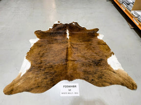 White Belly & White Spine Cowhide Rug – Regular | Genuine Natural Hide