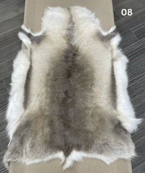 Beige Reindeer Hide Throw