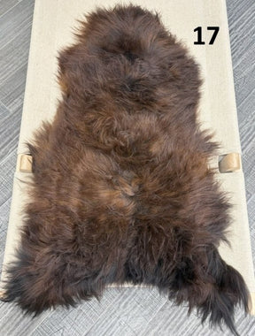 Icelandic Sheepskin Rug – Brown with Auburn Tips | Long Wool Hide