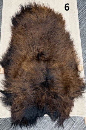 Icelandic Sheepskin Rug – Brown with Auburn Tips | Long Wool Hide