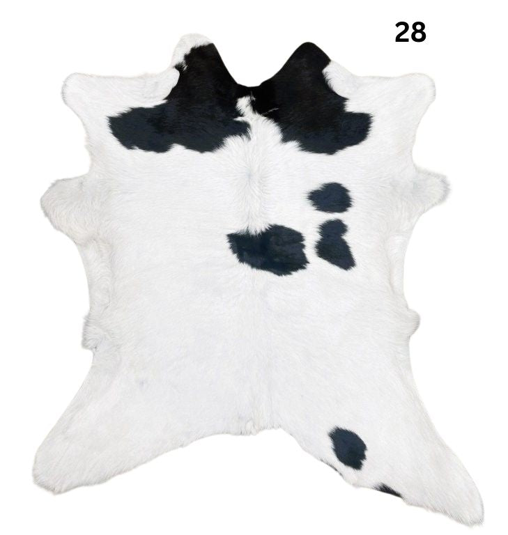 Black & White Calf Hide Rug