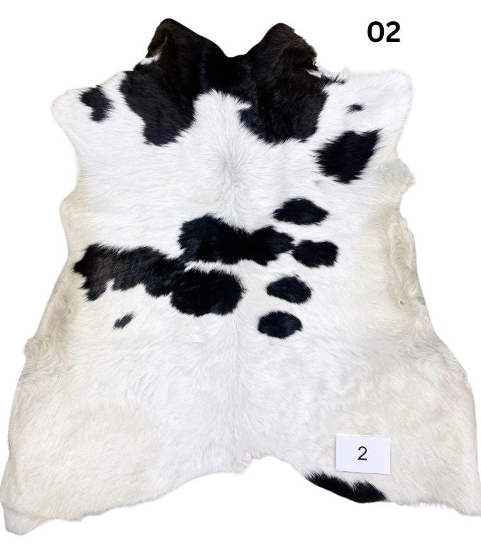 Black & White Calf Hide Rug