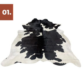 Cowhide Rug - Black White (Large)