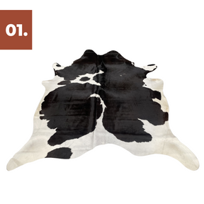 Cowhide Rug - Black White (Large)