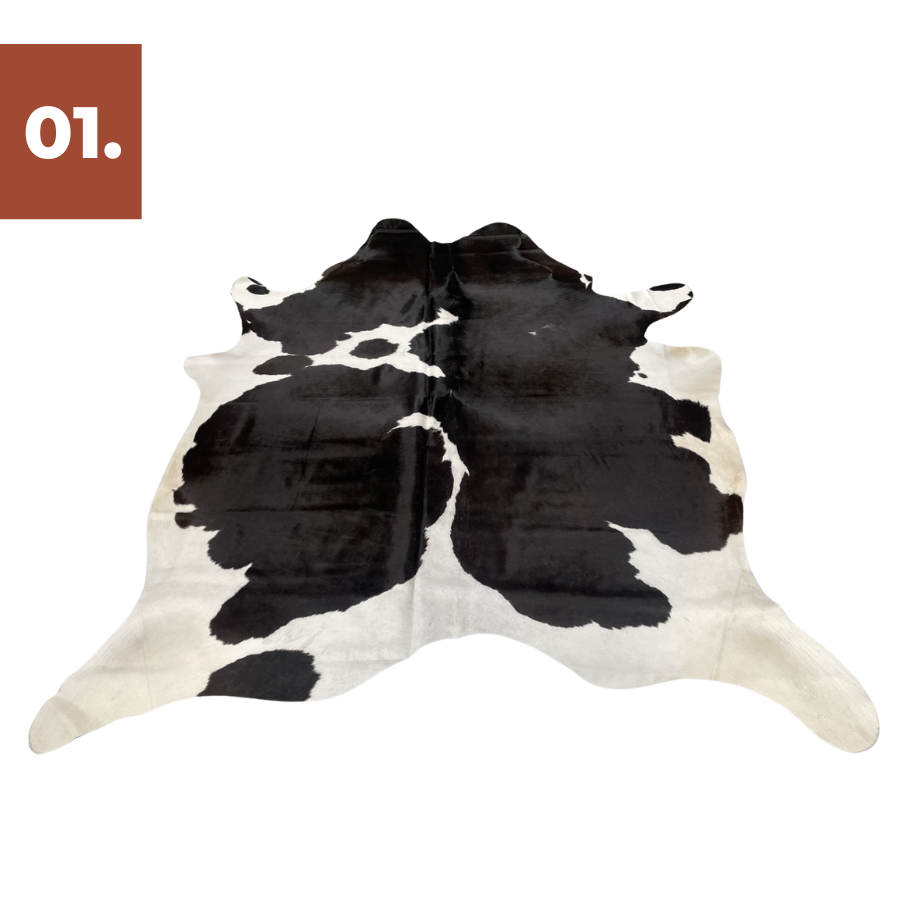 Cowhide Rug - Black White (Large)