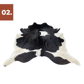 Cowhide Rug - Black White (Large)