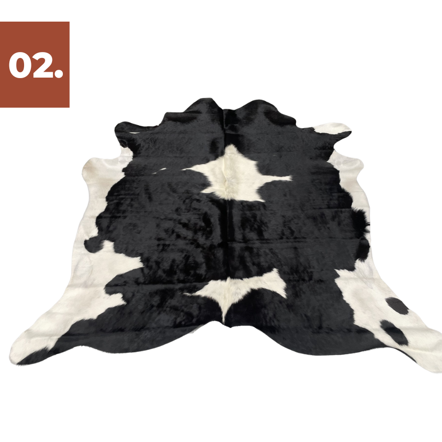 Cowhide Rug - Black White (Large)